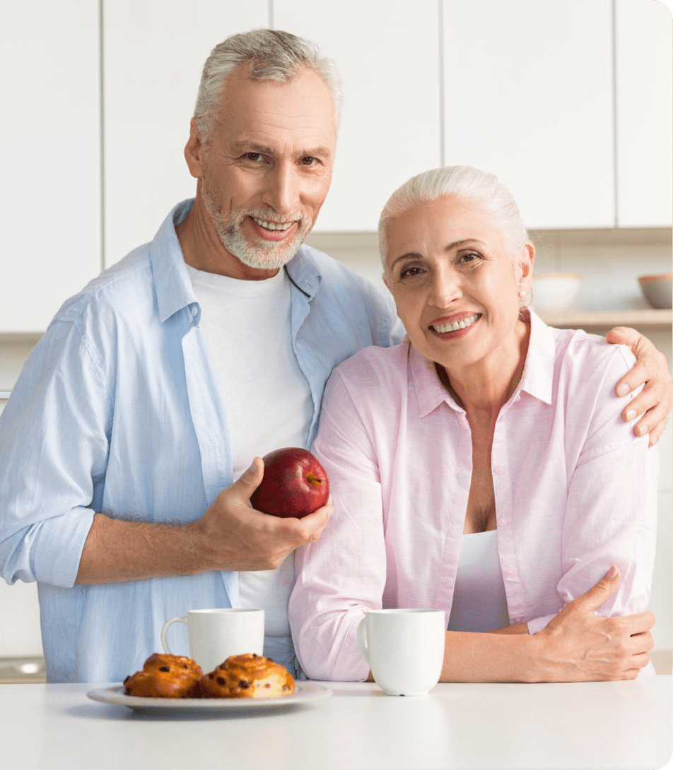 Two older adults who are new to Medicare